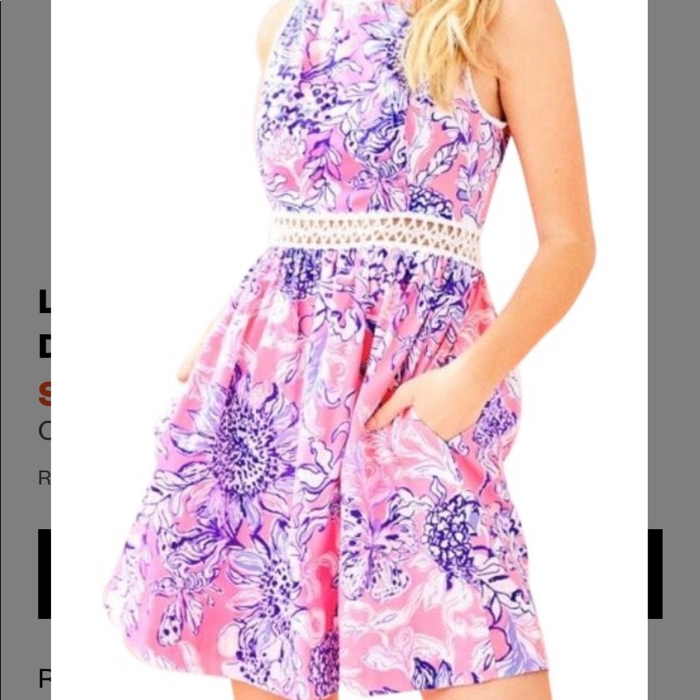 NWT Lilly Pulitzer Alivia Dress in Pink Tropics